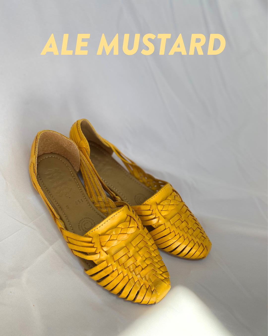 Ale Huaraches - Mustard Yellow